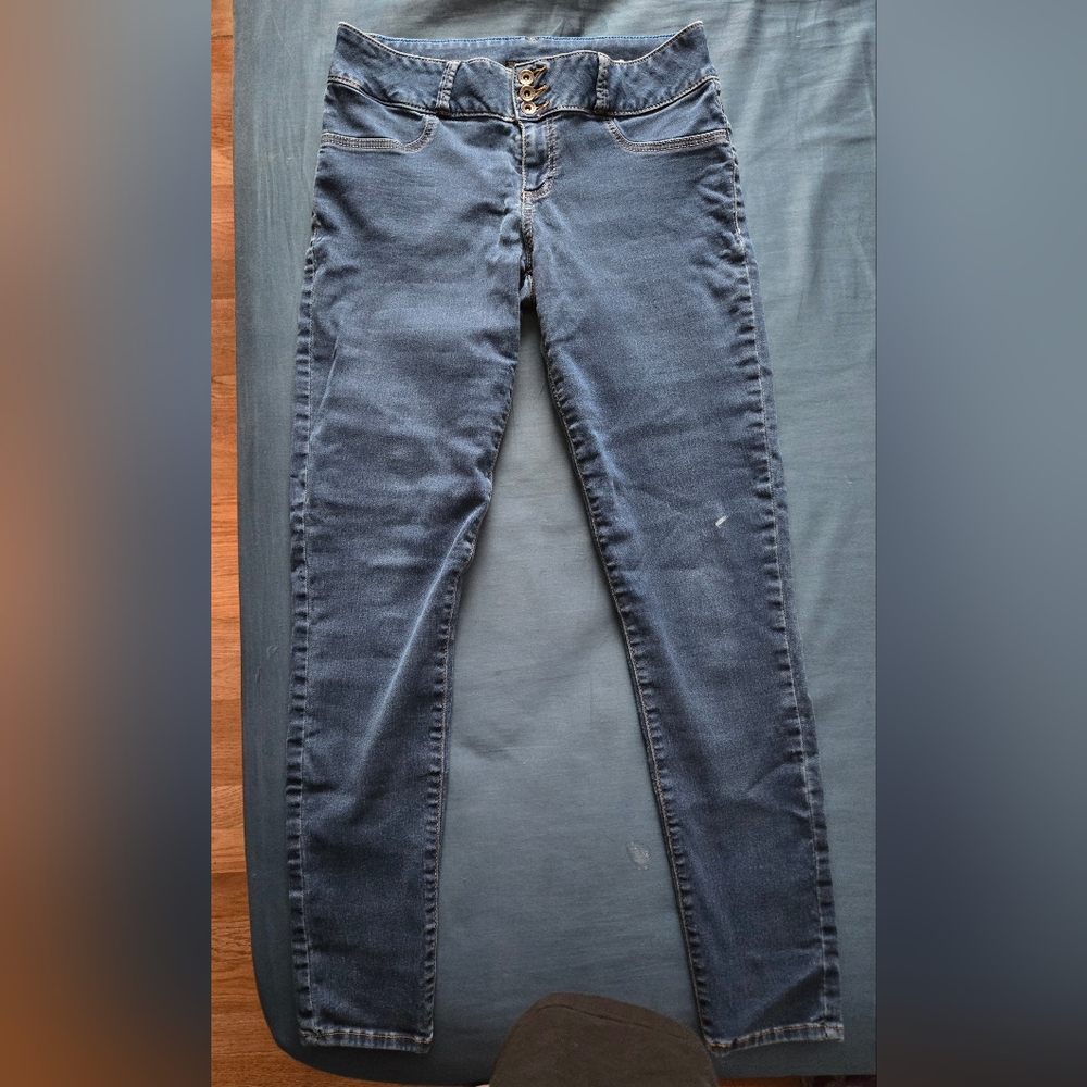 love sick mid rise blue jeans